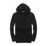 ralph lauren polo pull lambswool hoodie pony noir